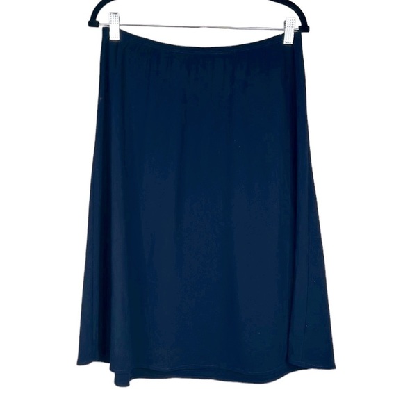Briggs Navy Blue Circle Midi Skirt Size Medium - Picture 1 of 6